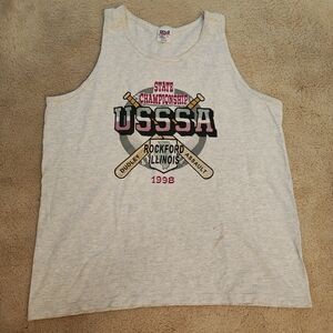 90's Anvil Dudley Assault Rockford Illinois USSSA State Championship Tank Top.